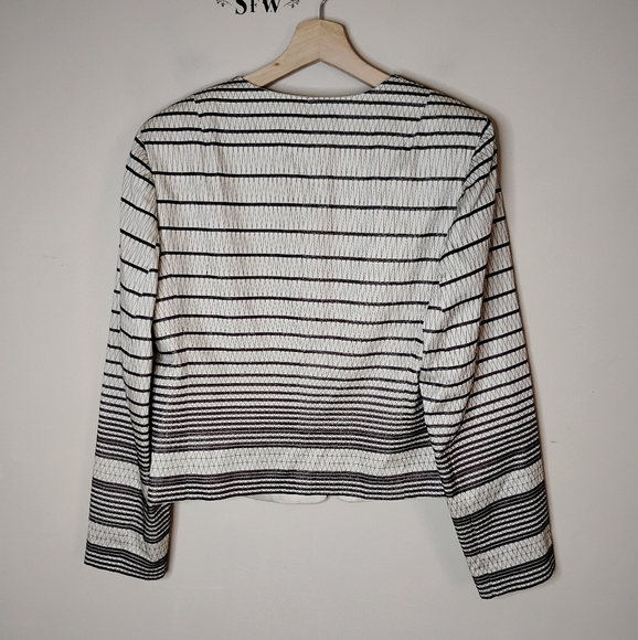 Vintage Talbots Blazer 10 Cropped Boxy Jacket Preppy Classic Career Old Money - Picture 6 of 9